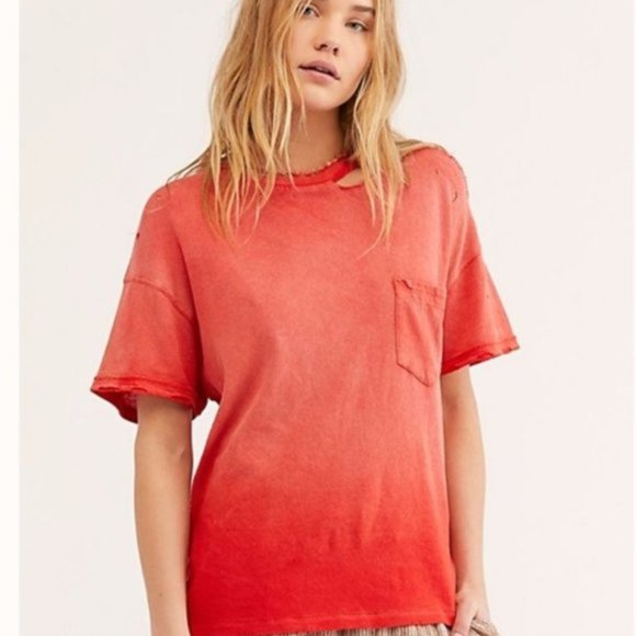 Free People Tops - Free People Lucky Distressed Tee. XS, S